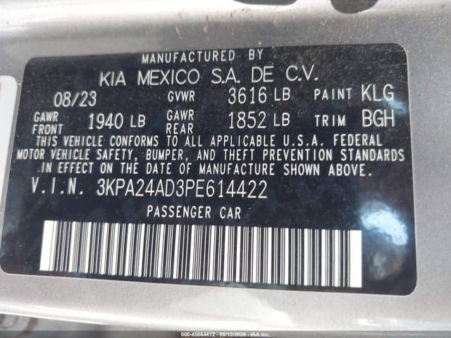 2023 KIA RIO S 9