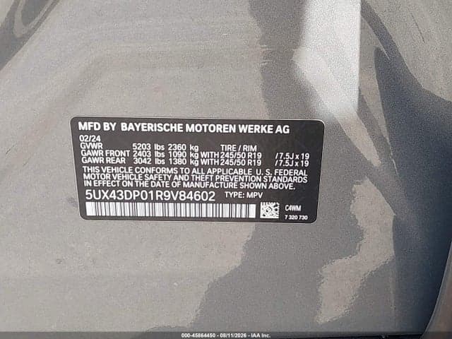 2024 BMW X3 SDRIVE30I 9