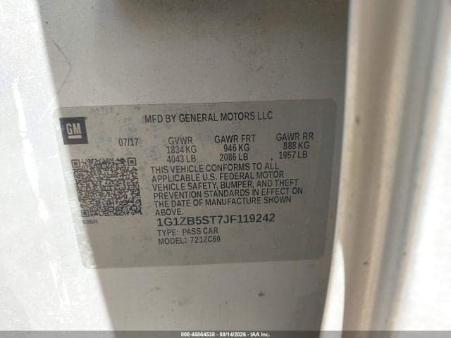 2018 CHEVROLET MALIBU 1LS 9