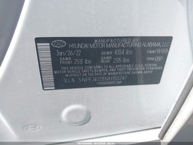 2022 HYUNDAI SONATA SEL PLUS 9