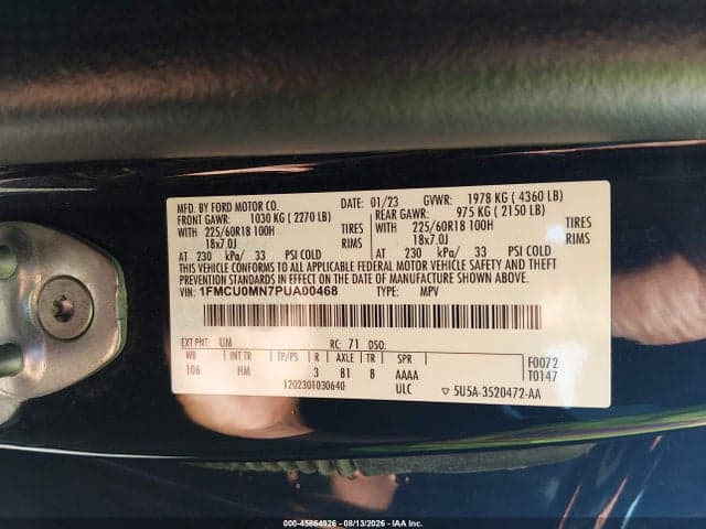 2023 FORD ESCAPE ST-LINE 9
