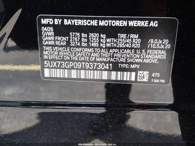 2026 BMW X3 M50 XDRIVE 9