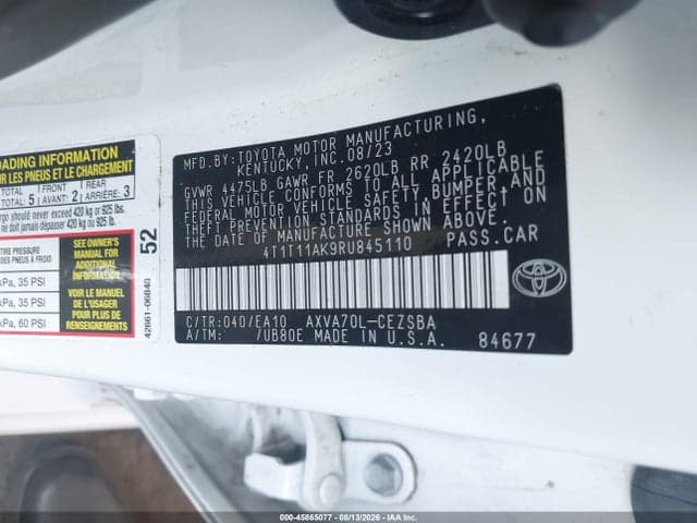 2024 TOYOTA CAMRY SE 9