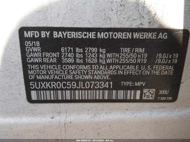 2018 BMW X5 XDRIVE35I 9