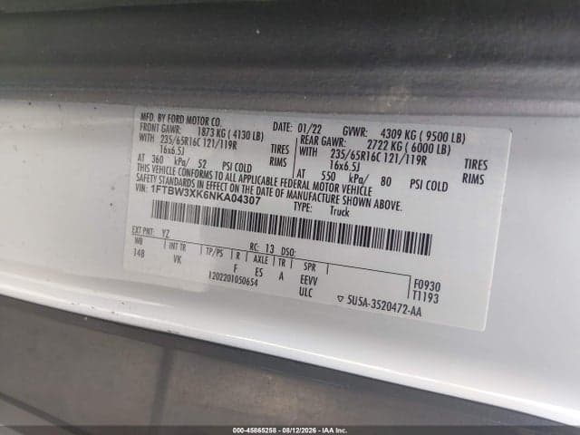 2022 FORD E-TRANSIT-350 CARGO VAN 9