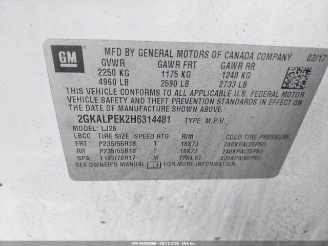 2017 GMC TERRAIN SLT 9