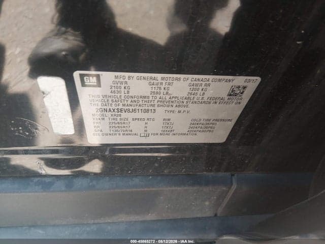2018 CHEVROLET EQUINOX LT 9