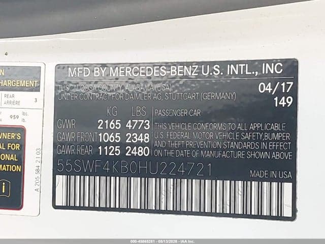 2017 MERCEDES-BENZ C 300 SPORT 4MATIC 9