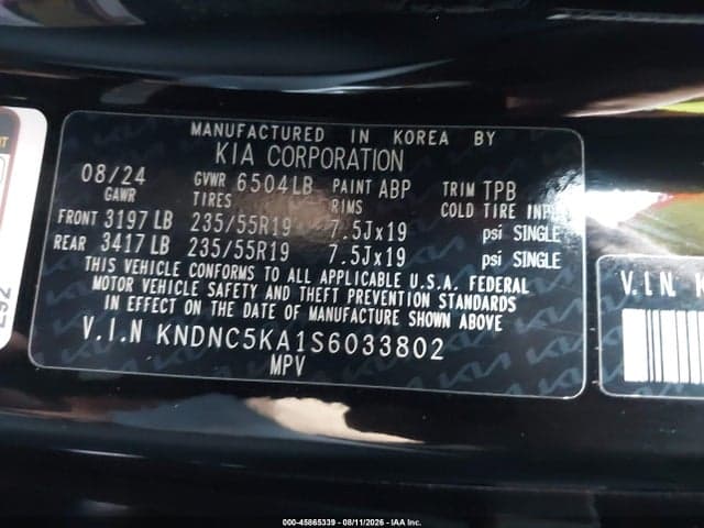 2025 KIA CARNIVAL MPV HYBRID EX 9
