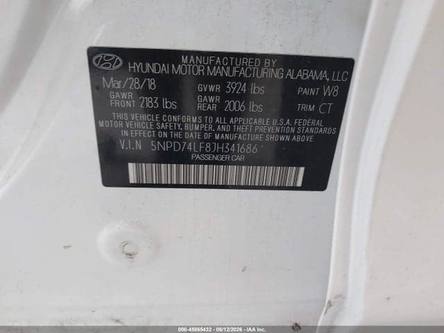 2018 HYUNDAI ELANTRA SE 9