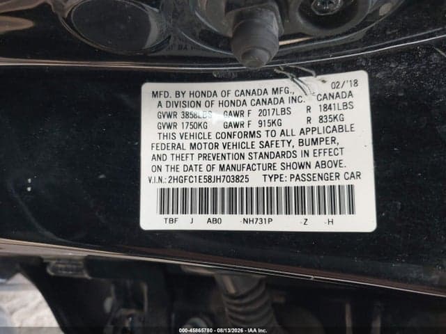 2018 HONDA CIVIC SI 9