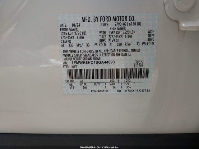 2025 FORD EXPLORER PLATINUM 9