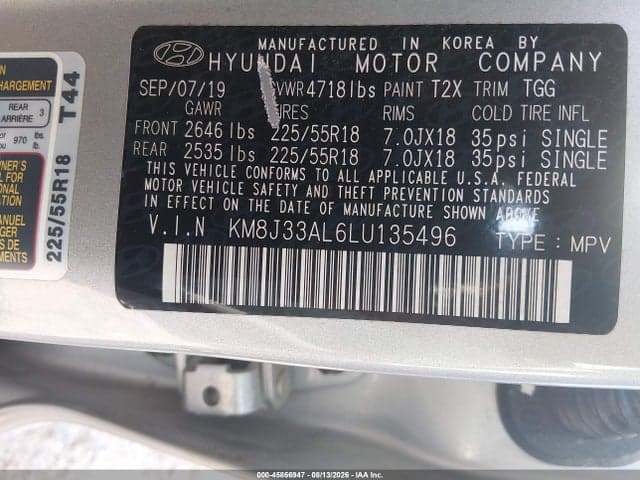 2020 HYUNDAI TUCSON SEL 9