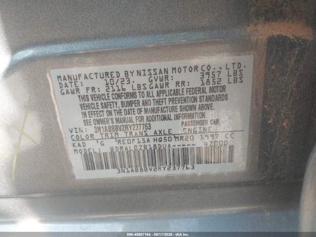 2024 NISSAN SENTRA S XTRONIC CVT 9