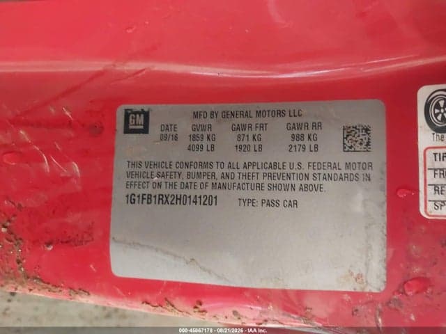 2017 CHEVROLET CAMARO 1LT 9