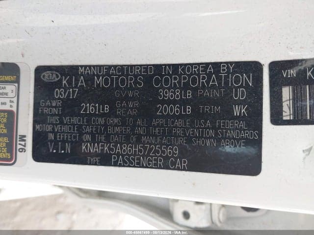 2017 KIA FORTE LX 9