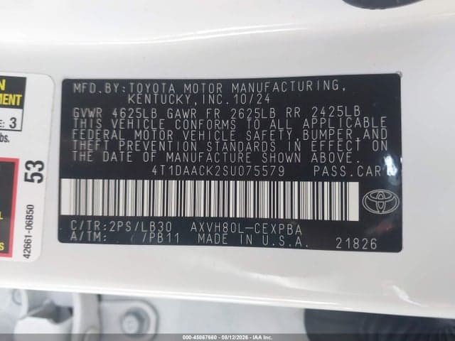 2025 TOYOTA CAMRY XSE 9