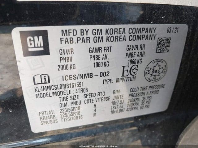 2021 BUICK ENCORE GX AWD PREFERRED 9