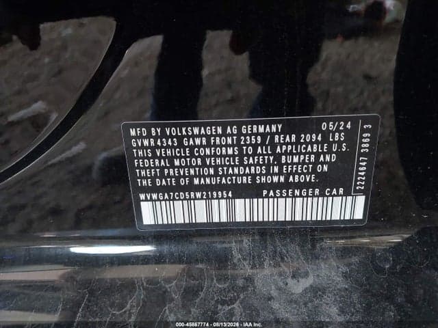 2024 VOLKSWAGEN GOLF GTI 2.0T S 9