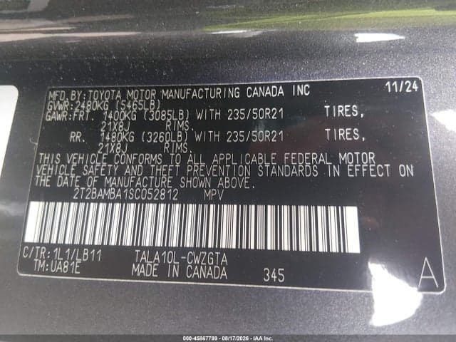 2025 LEXUS RX 350 PREMIUM PLUS 9