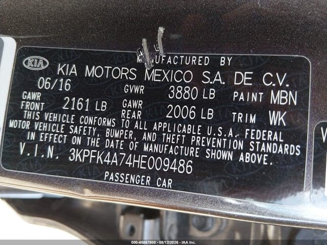 2017 KIA FORTE LX 9