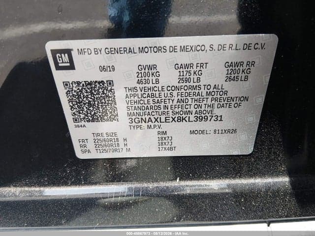 2019 CHEVROLET EQUINOX LT 9