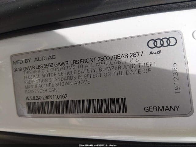 2019 AUDI A6 55 PREMIUM 9