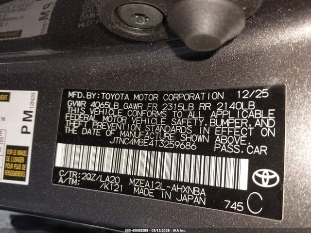 2026 TOYOTA COROLLA XSE 9