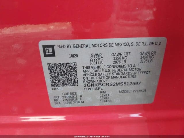 2021 CHEVROLET BLAZER FWD 2LT 9