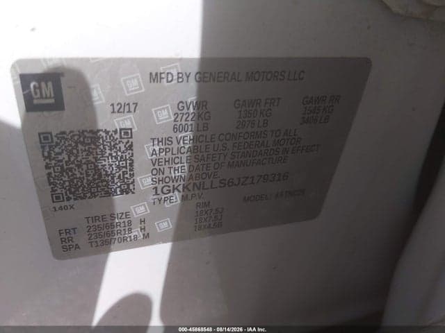 2018 GMC ACADIA SLE-2 9