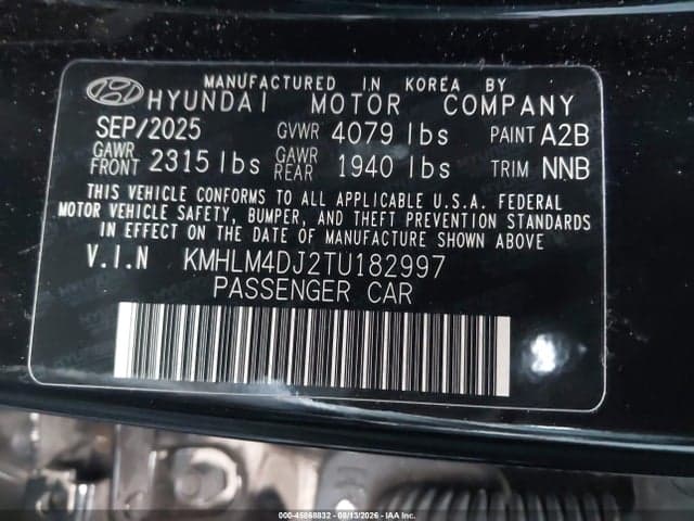 2026 HYUNDAI ELANTRA HYBRID BLUE 9