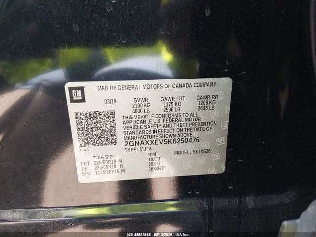 2019 CHEVROLET EQUINOX PREMIER 9