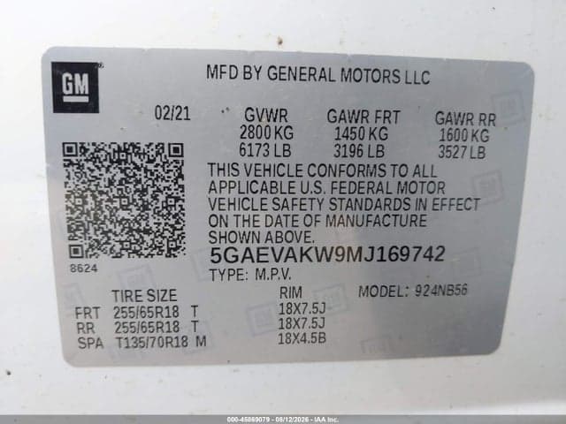 2021 BUICK ENCLAVE AWD ESSENCE 9
