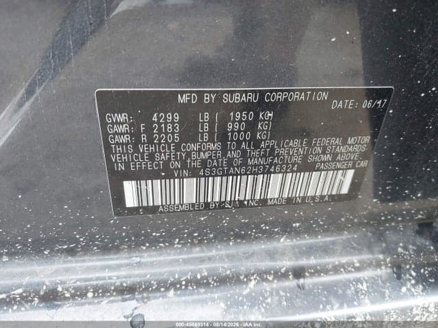 2017 SUBARU IMPREZA 2.0I LIMITED 9