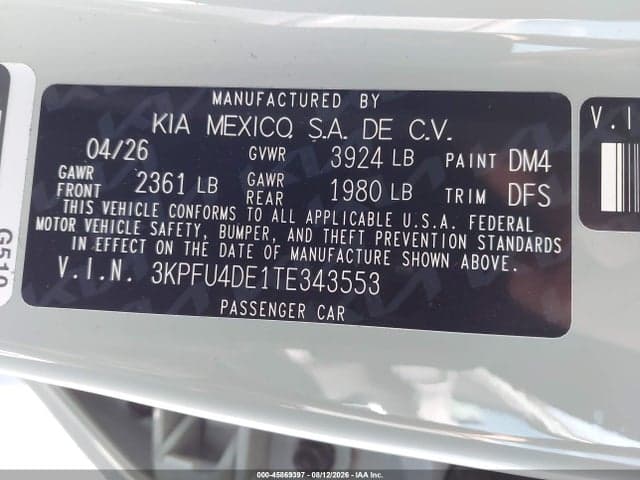 2026 KIA K4 EX 9