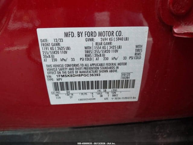2023 FORD EXPLORER XLT 9