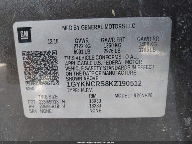 2019 CADILLAC XT5 LUXURY 9