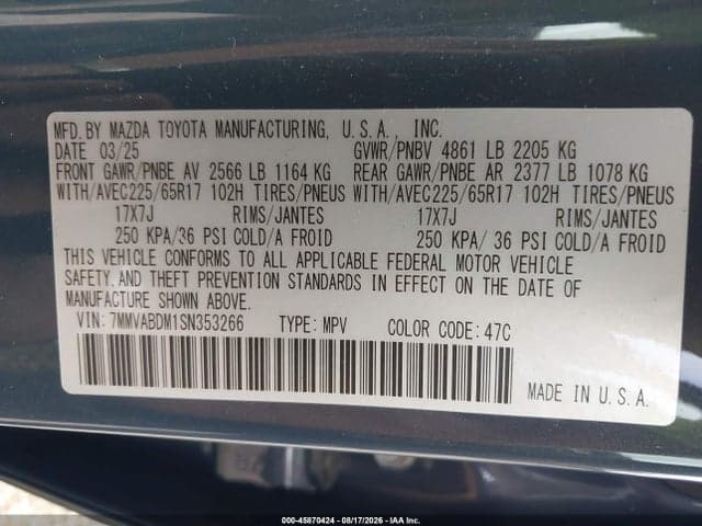 2025 MAZDA CX-50 2.5 S PREMIUM PACKAGE 9