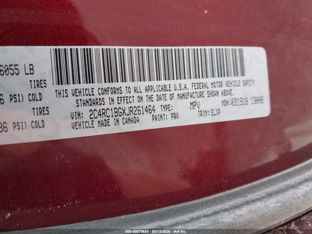 2018 CHRYSLER PACIFICA TOURING L 9