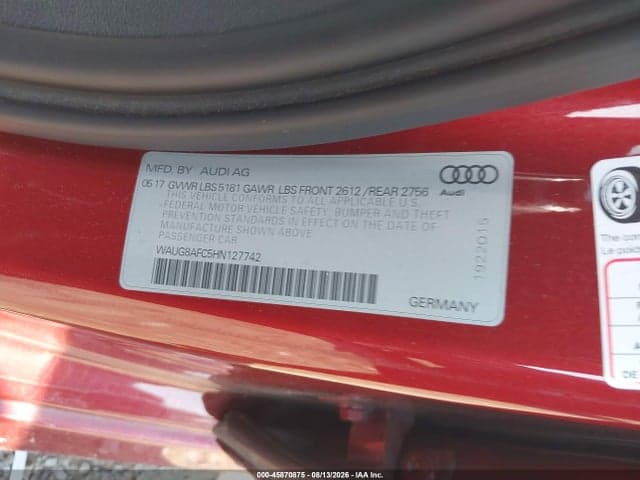 2017 AUDI A6 PREMIUM PLUS 9