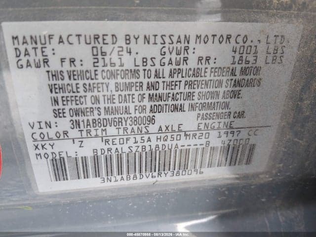 2024 NISSAN SENTRA SR XTRONIC CVT 9