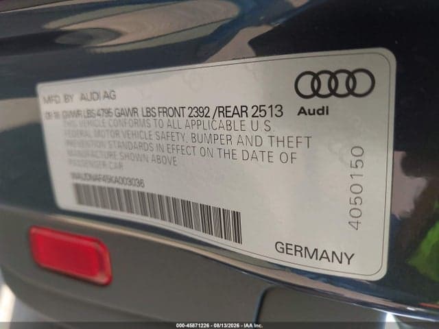 2019 AUDI A4 45 PREMIUM 9