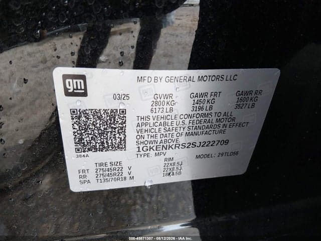 2025 GMC ACADIA FWD ELEVATION 9
