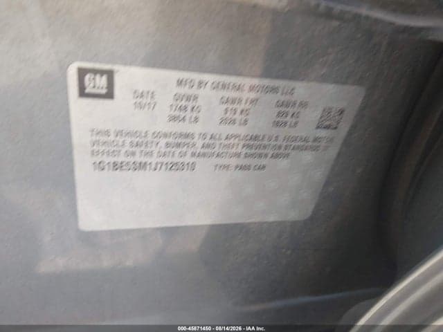 2018 CHEVROLET CRUZE LT AUTO 9