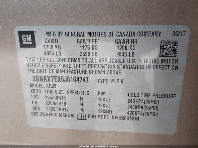 2018 CHEVROLET EQUINOX LT 6