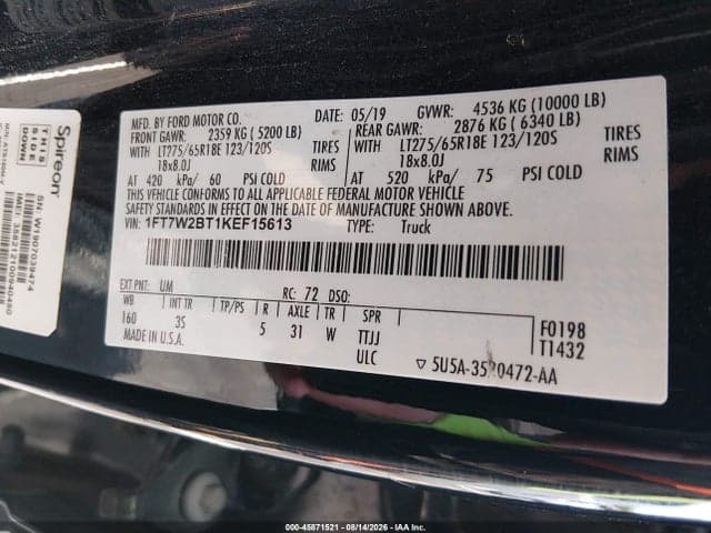 2019 FORD F-250 XLT 9