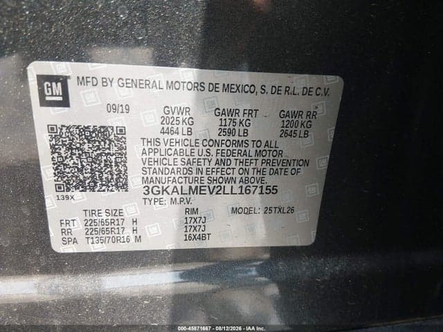 2020 GMC TERRAIN FWD SLE 9
