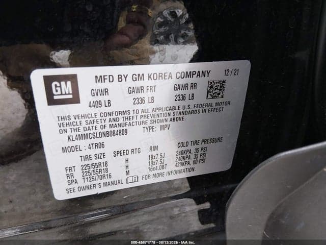 2022 BUICK ENCORE GX AWD PREFERRED 9
