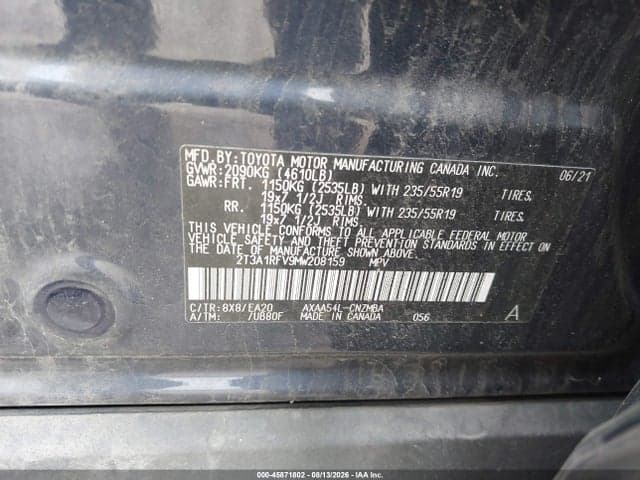 2021 TOYOTA RAV4 XLE PREMIUM 9