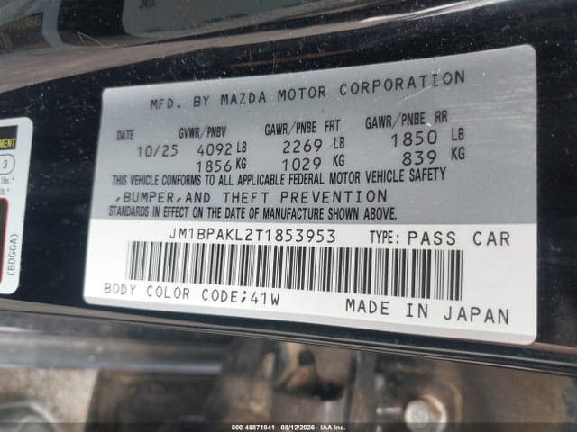 2026 MAZDA MAZDA3 2.5 S SELECT SPORT 9